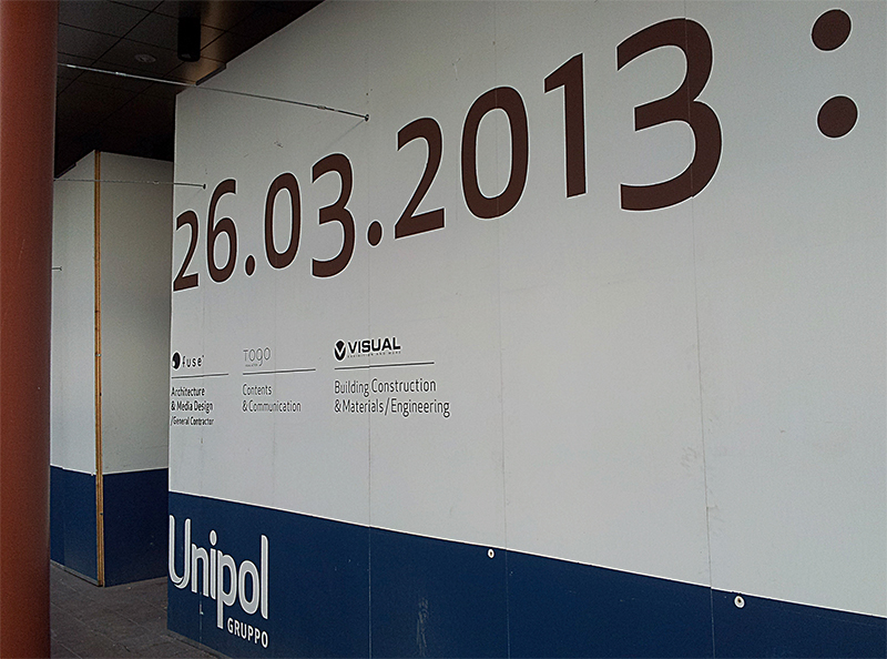 Allestimento Museo Unipol in cementolegno microforato BetonAcustik